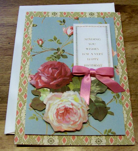 beautiful-Vintage-handmade-greeting-cards - Happy Birthday : Wishes