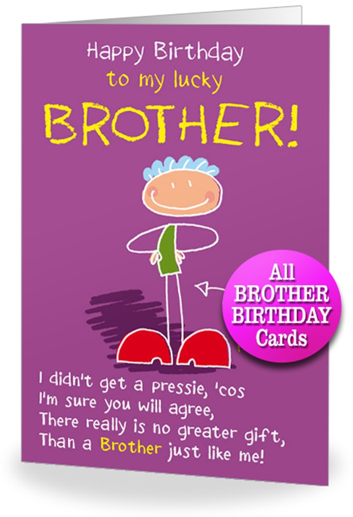 Attractive Birthday Cards to Send Your Wish to Your Dear Brother 1
