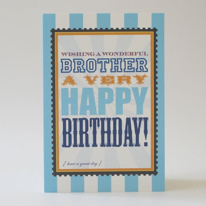 Attractive Birthday Cards to Send Your Wish to Your Dear Brother 5