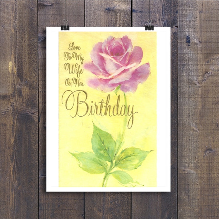 Impressive and Colorful Birthday Cards That Can Touch Your Wife’s Heart 6