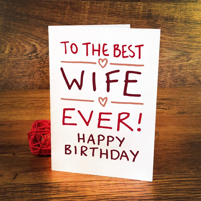 The Collection of Lovely and Attractive Birthday Cards That Your Wife Will Like 1