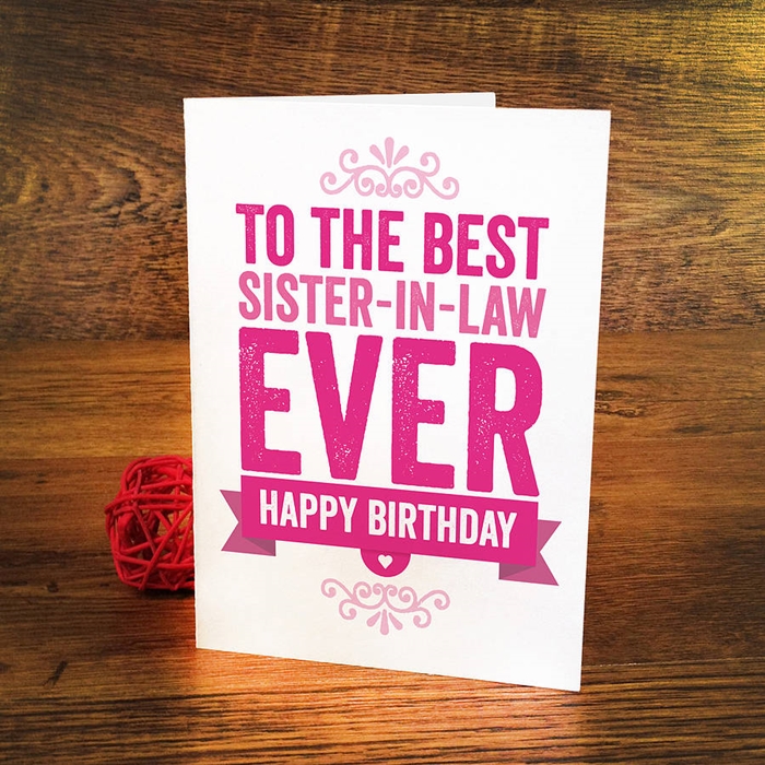 The Best Collection of Wonderful Birthday Cards for Sister-in-Law 1